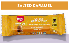 YUMI CAFFEINATED OAT BAR Salted Caramel 12pk Box